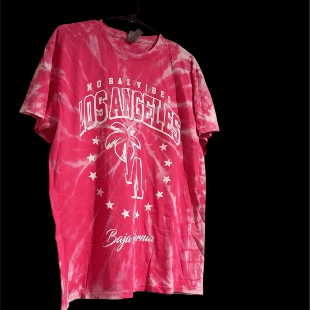 Pink Tie-Dye Los Angeles T-Shirt